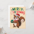 Recherche de écureuil de noël invitations Mignon