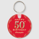 Recherche de 50 ans porteclés Fête d'anniversaire