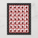 Recherche de petite coccinelle cartes postales Fille