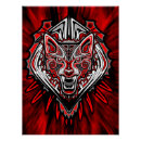 Recherche de loup tribal posters Animal sauvage