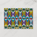 Recherche de motif africain cartes visite Tribal