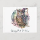 Recherche de hibou halloween cartes postales Mystique