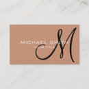 Recherche de laiton cartes visite Monogramme