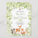 Recherche de forêt baby shower invitations Animaux des bois