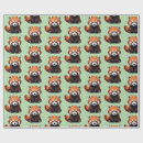 Recherche de panda roux papier cadeau Faune