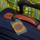 Recherche de fleur mandala bagages étiquettes Fleur de vie