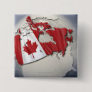 Recherche de drapeaux carrés badges Drapeau canadien