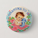 Recherche de bébé vintage badges Rose