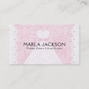 Recherche de dentelle rose cartes visite Girly