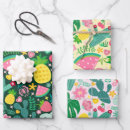 Recherche de thème tropical papier cadeau Fruit