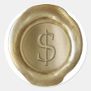 Recherche de dollar ronds autocollants Monogramme