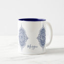 Recherche de dentelle tasses Bleu