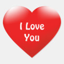 Recherche de love you autocollants Rouge