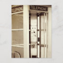 Recherche de cabine téléphonique vœux cartes Vintage