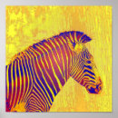 Recherche de zèbre rouge art Animaux