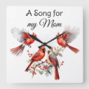 Recherche de oiseau rouge horloges Mignon