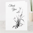 Recherche de orchidée noire vœux cartes Noir et blanc