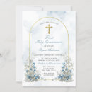 Recherche de blue petite communion invitations Fleurs