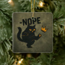 Recherche de chats drôles ornements Chat noir