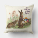 Recherche de lapin de pâques vintage coussins Toute personne