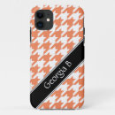 Recherche de chien noir et blanc iphone coques Houndstooth