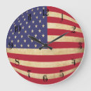 Recherche de drapeau américain grunge horloges Vintage