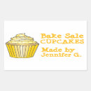 Recherche de cupcake rectangles autocollants Cuisson