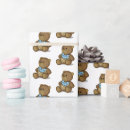Recherche de ours de bébé papier cadeau Bébé garçon