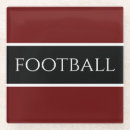 Recherche de le football dessous de verres Blanc