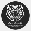 Recherche de tigre blanc autocollants Noir et blanc