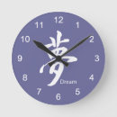 Recherche de symbole chinois horloges Zen