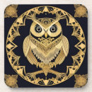Recherche de verre hibou de dessous de dessous de verres Abstrait