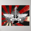 Recherche de guitare rouge Rocker