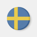 Recherche de drapeau de la suède magnets Bleu