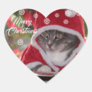 Recherche de chat père noël autocollants Hiver