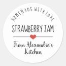 Recherche de étiquette de confiture de fraise autocollants Gelée