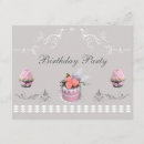 Recherche de petit gâteau rose invitations Pour elle