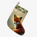 Recherche de renard rouge chaussette de noël Renards