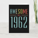 Recherche de 1962 anniversaire cartes Vintage