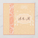 Recherche de brune de damassé mariage invitations Floral