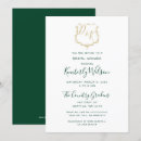 Recherche de monogram bridal shower invitations Bohémien