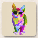 Recherche de pop art dessous de verres Chats