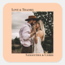 Recherche de couleurs corail autocollants Merci