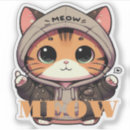 Recherche de meow autocollants Chat