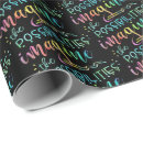 Recherche de phrase papier cadeau Typographie
