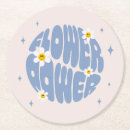 Recherche de années 70 dessous de verres Floral