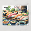 Recherche de sushi cartes postales Moderne