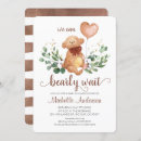 Recherche de bearly wait baby shower invitations Ballon