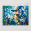Recherche de peinture de loup cartes postales Magique