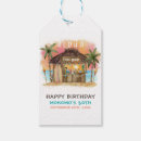 Recherche de anniversaire étiquettes cadeau Tropical